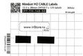 Niimbot M Series Cable Flag Labels PP - CLEARANCE STOCK
