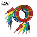 Stackable 4MM Banana Plug Male/Male Test Leads With Retractable Safety Shield