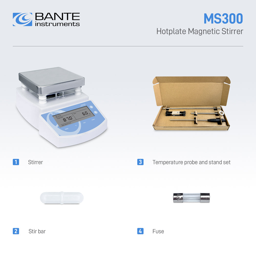 Bante MS300 Hotplate Magnetic Stirrer