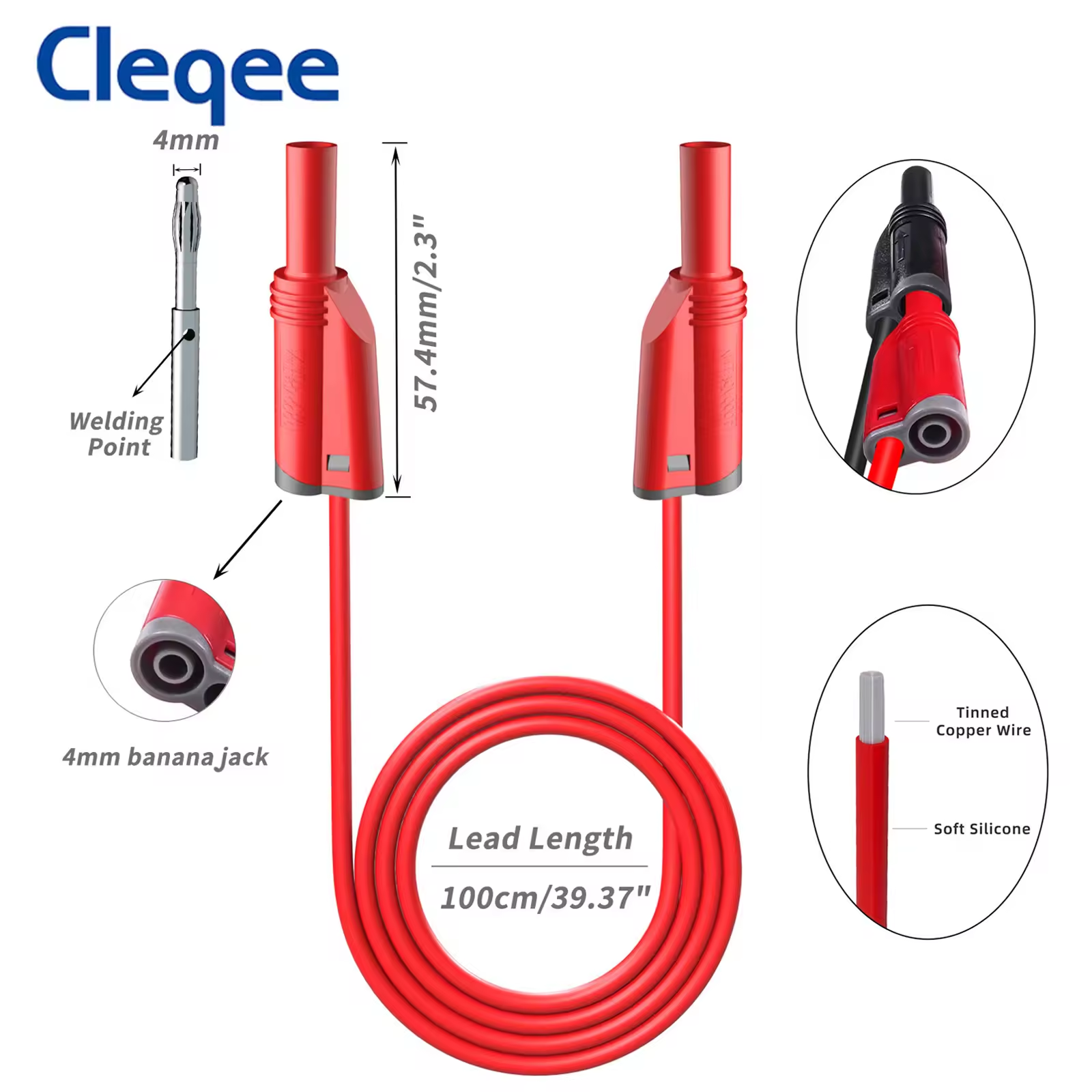 Cleqee P1050 3-Phase Test Lead Set