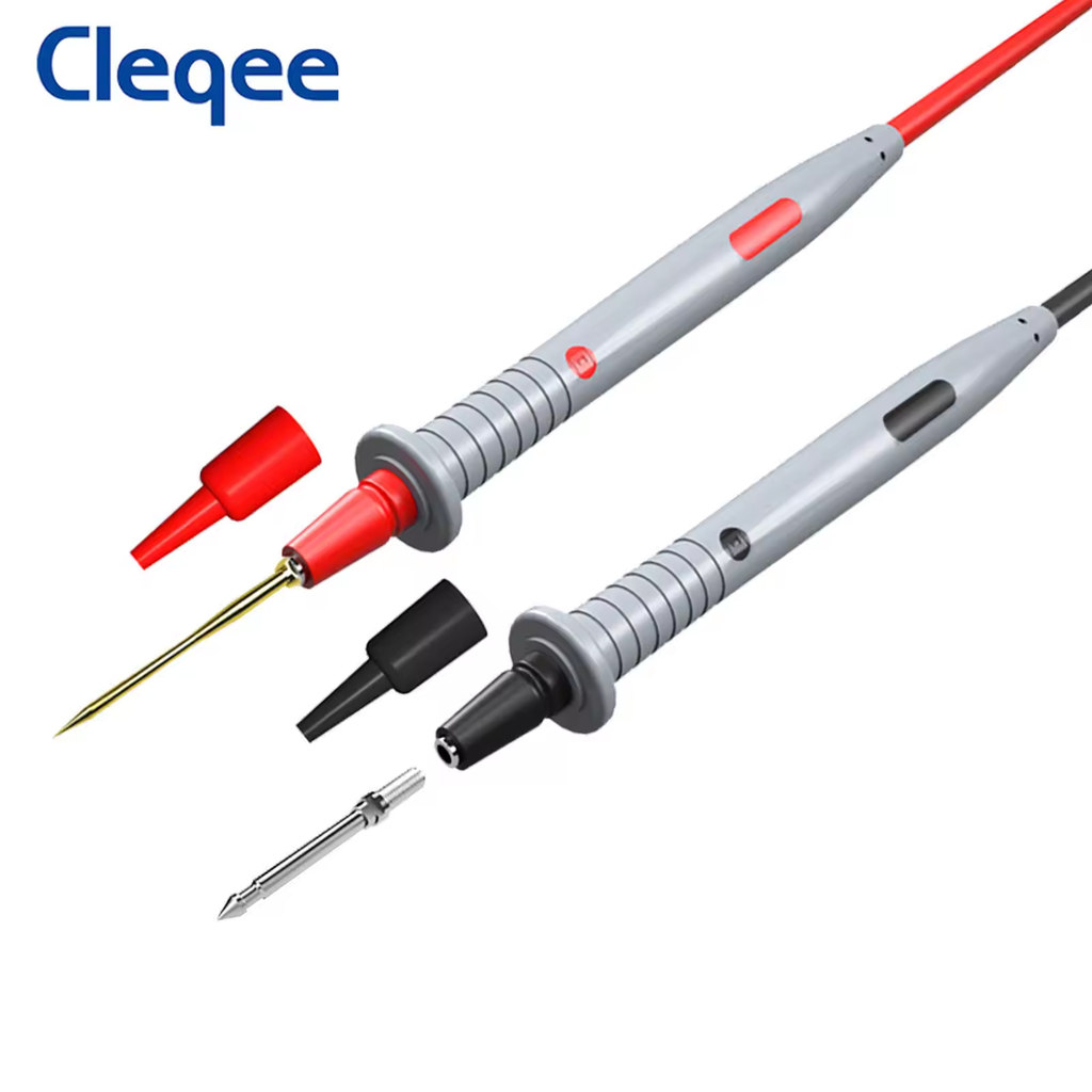 Multimeter Split Tips Cleqee P1503 Multimeter Test Leads with Replaceable Probe Tips ...