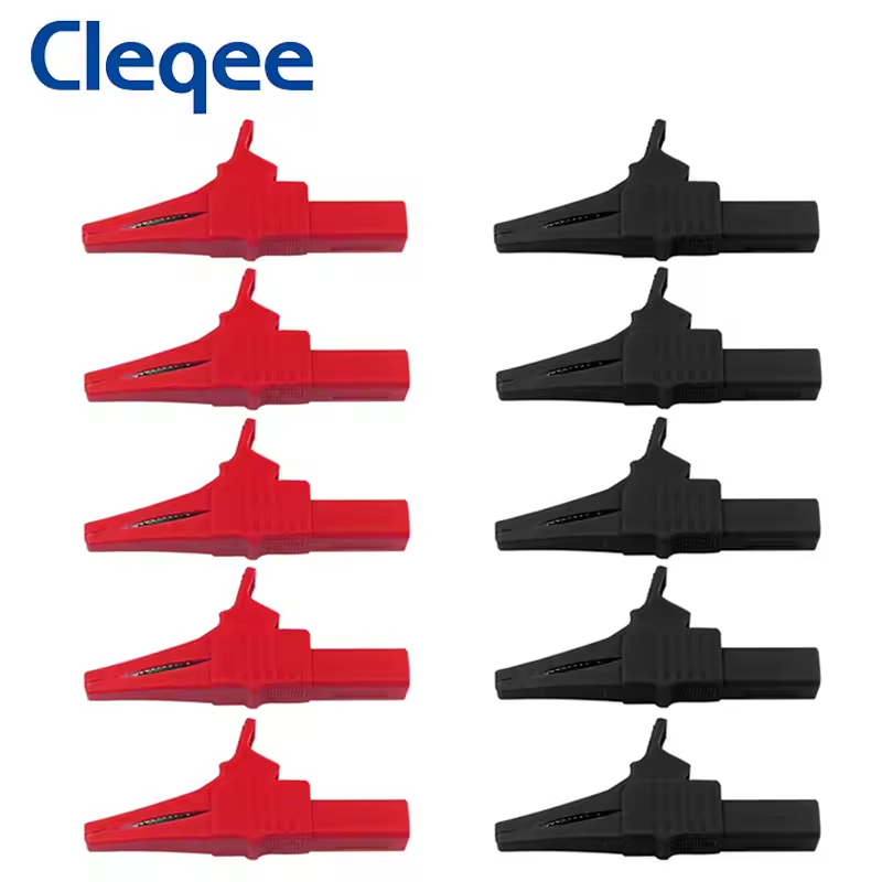 Cleqee P2003 - Heavy Duty Safety Alligator Clips CATIII 1000V 32A