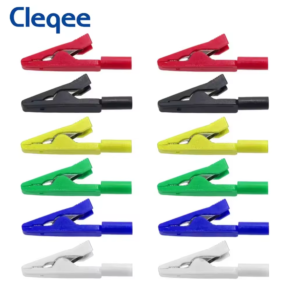 Cleqee P2009 Alligator Clip Adaptors for Multimeter Probes (300V/10A)