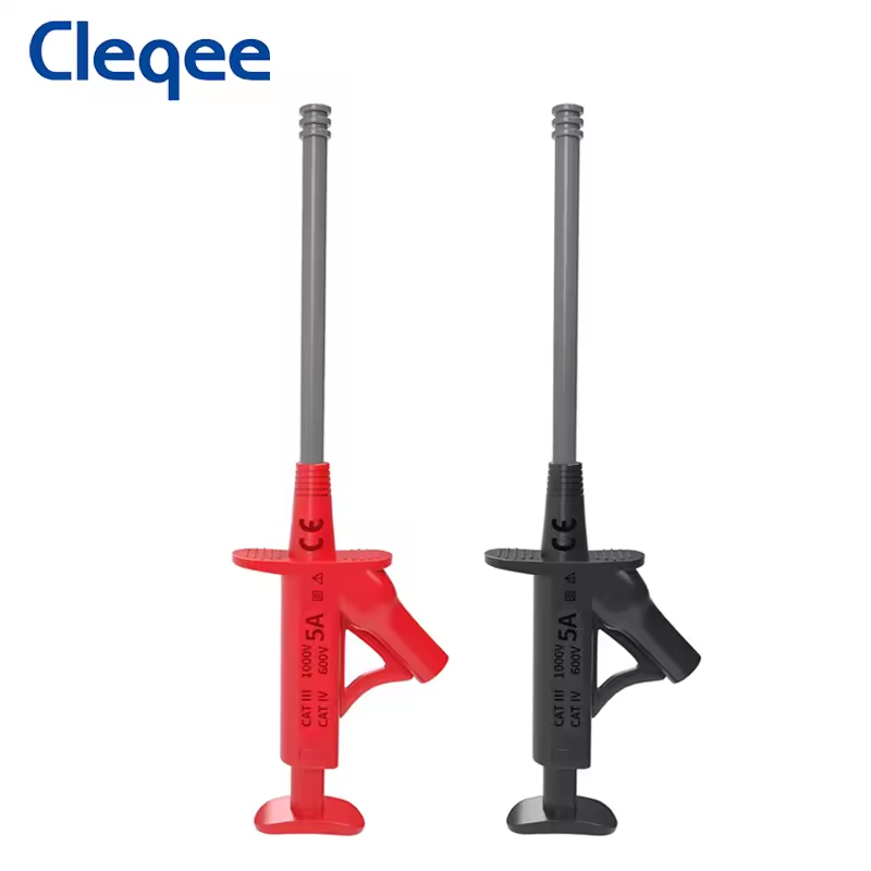 Cleqee P30042 Multifunctional Insulated Quick Test Hook Clip Set