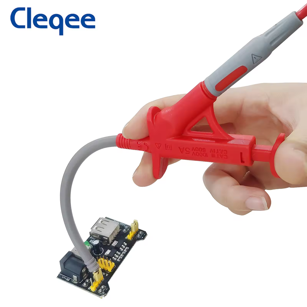 Cleqee P30042 Multifunctional Insulated Quick Test Hook Clip Set