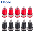 Cleqee P3007 Panel Mount 4mm Banana Socket | ABS 600V 32A