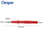 Cleeqe P5011 4mm Sharp Banana Multimeter Test Probe Set