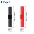 Cleqee P7023 4mm Banana Plug Coupler (Female to Female) - 10 Pack