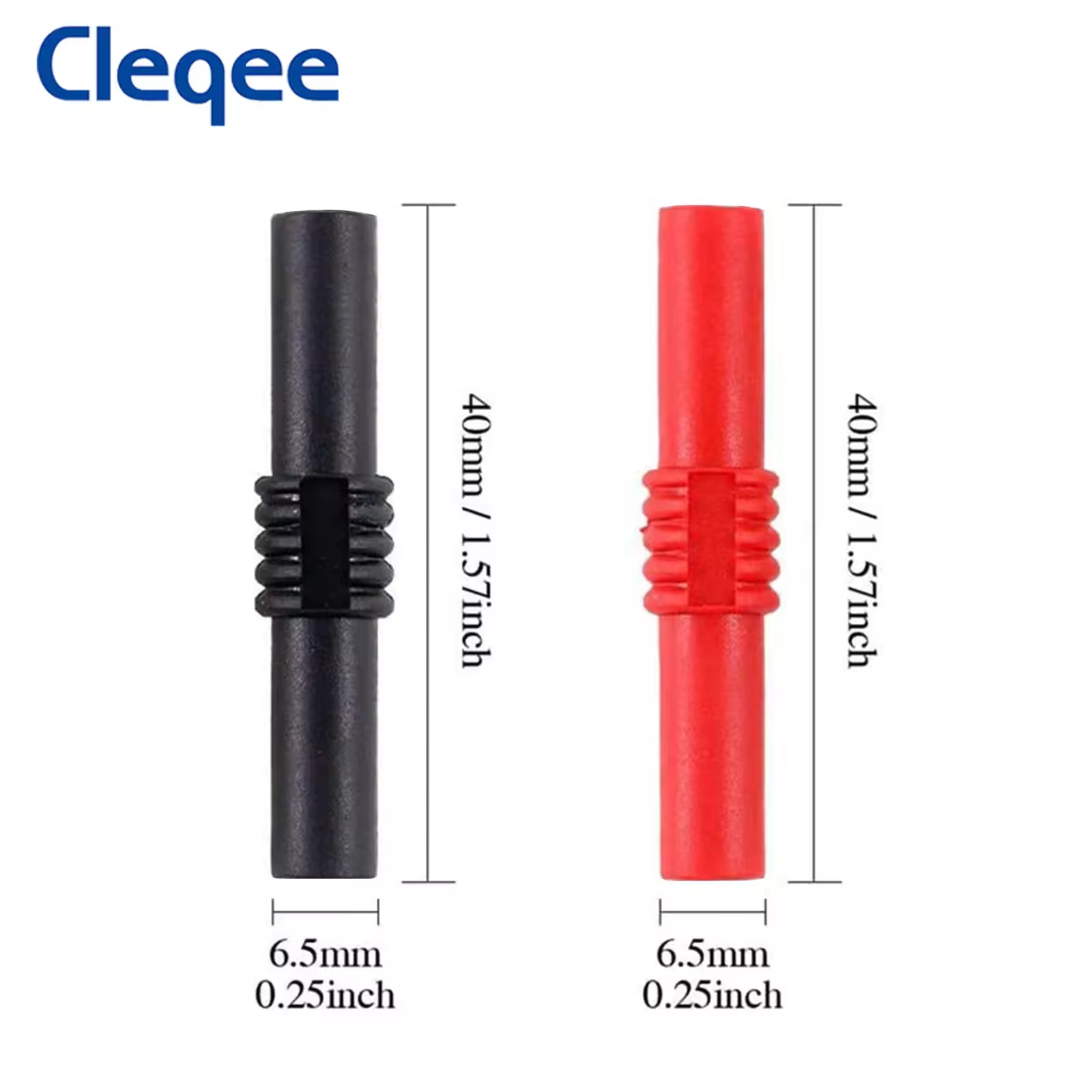 Cleqee P7023 4mm Banana Plug Coupler (Female to Female) - 10 Pack
