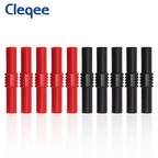 Cleqee P7023 4mm Banana Plug Coupler (Female to Female) - 10 Pack