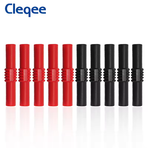 Cleqee P7023 4mm Banana Plug Coupler (Female to Female) - 10 Pack