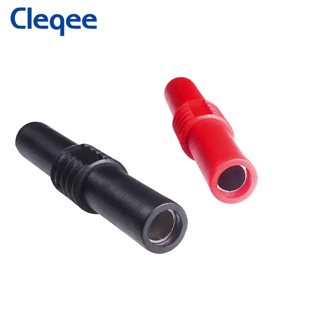 Cleqee P7023 4mm Banana Plug Coupler (Female to Female) - 10 Pack