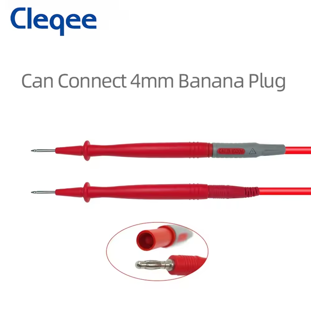 Cleqee P8004 Multimeter Test Probes - CAT II 1000V 10A