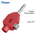 Cleqee P10067 Quick-Press 4mm Banana Connectors
