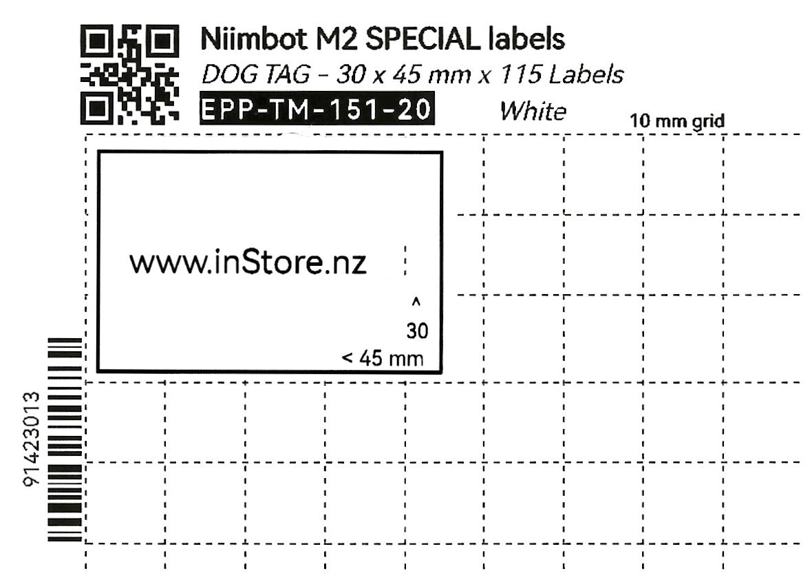 Niimbot M2 SPECIAL labels