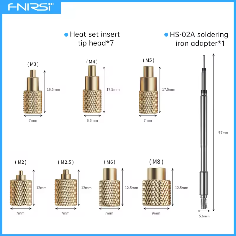 Fnirsi HS02A - Heat Set Threaded Insert Kit