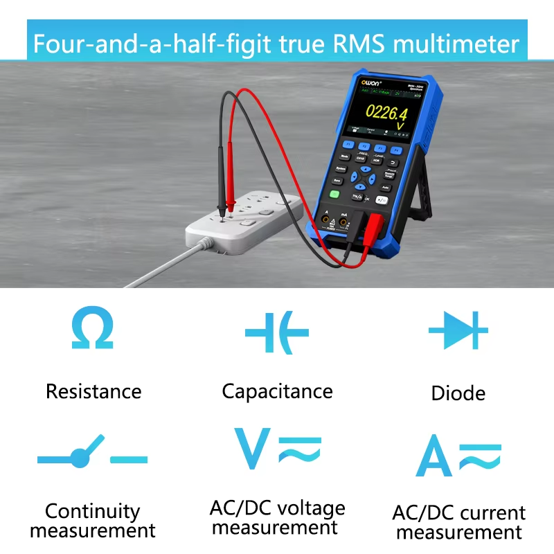 Owon HSA2307 - EMI Spectrum Analyser - Oscilloscope - Precision Multimeter