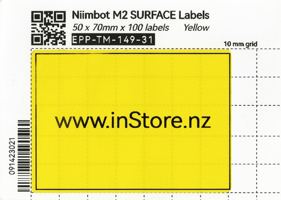 Nimbot Label Sizes Niimbot M2 STANDARD Labels – inStore Ltd