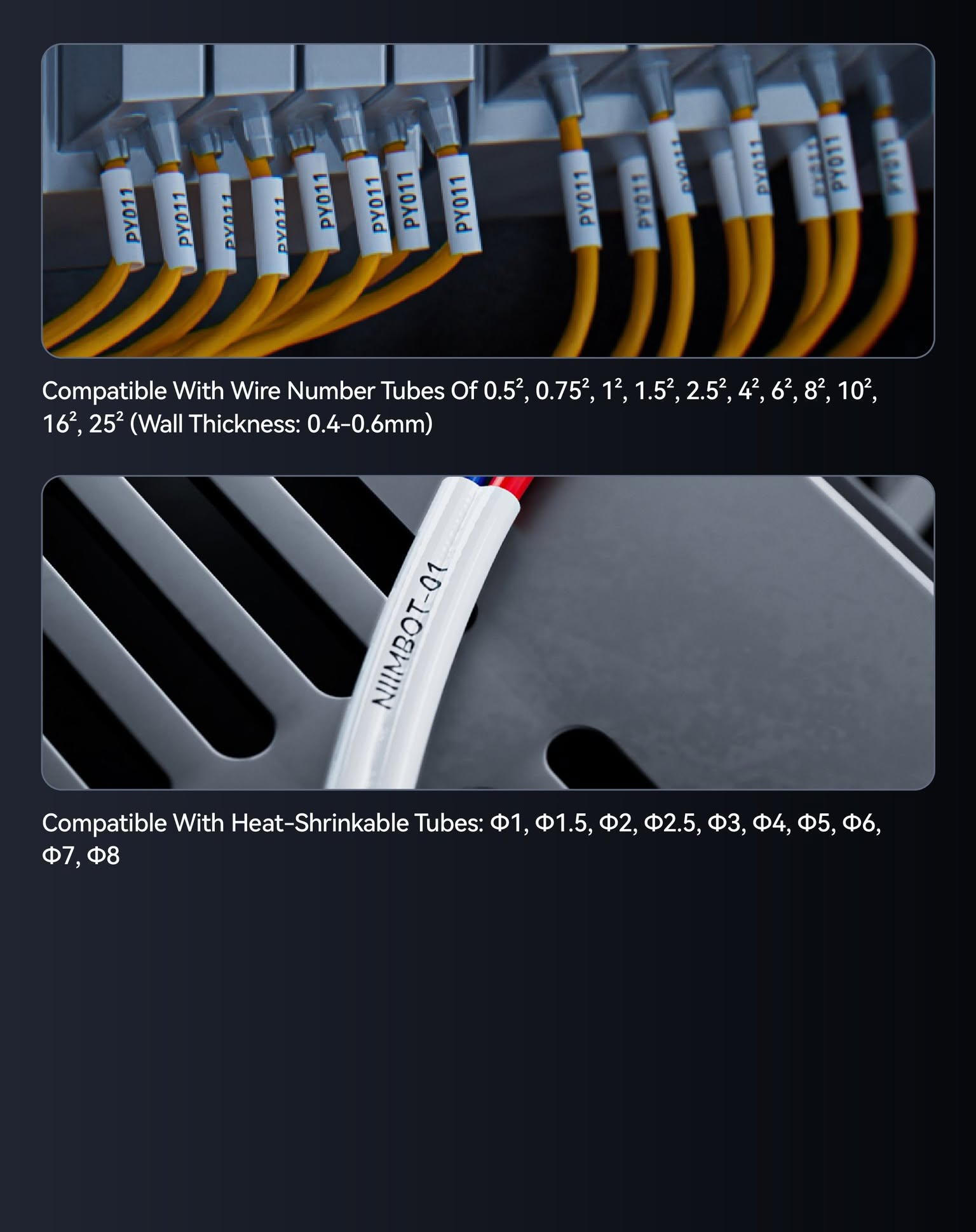 Niimbot C1 Portable Smart Wire Label Printer