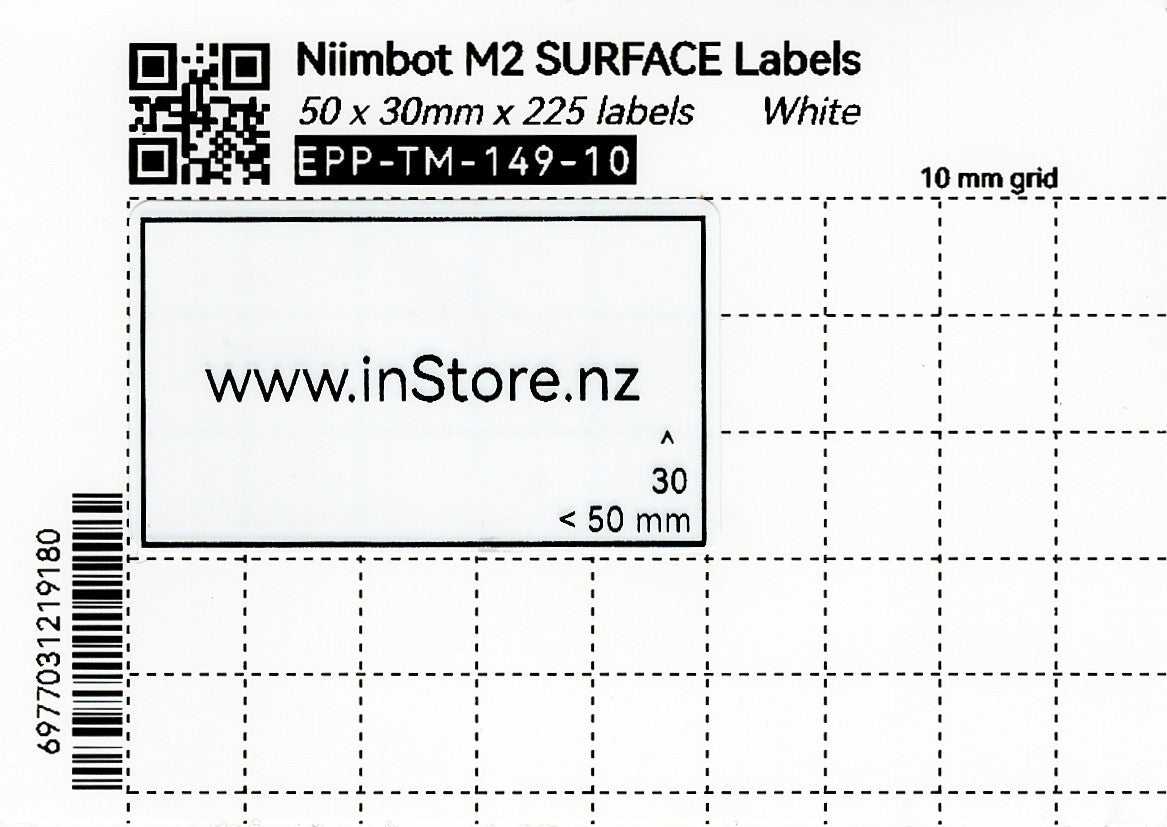 Niimbot M2 STANDARD Labels – inStore Ltd