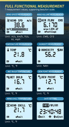 Owon OMW5500 Smart Digital Anemometer (7-in-1)