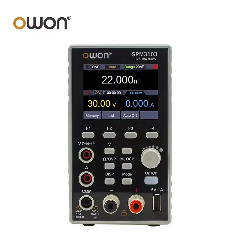 OWON SPM3103 - 10amp DC Lab Power Supply with Integrated Multimeter