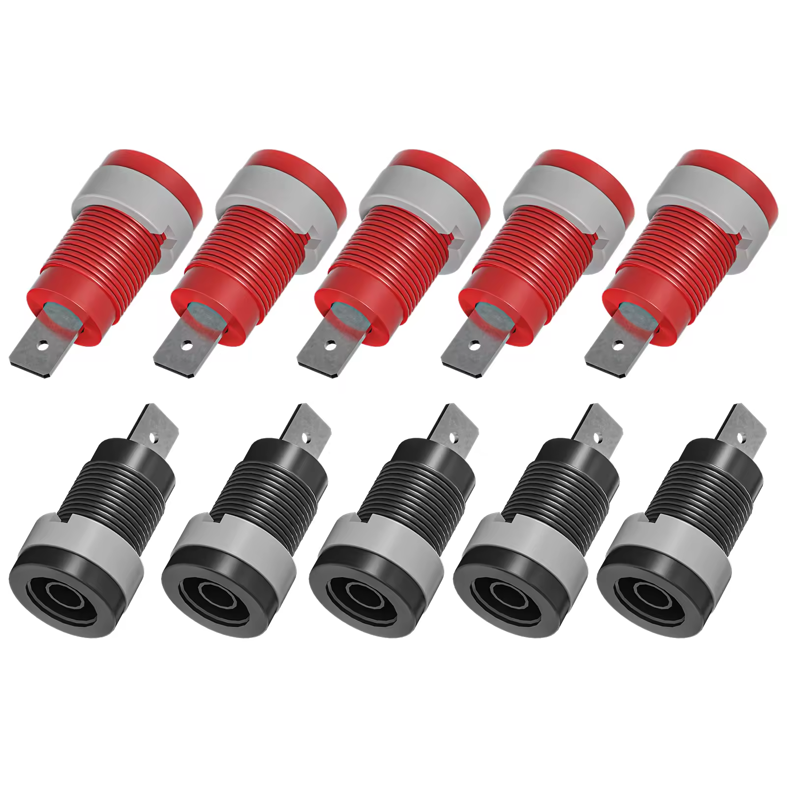 Cleqee 40018A Panel Mount 4mm Safety Banana Socket – Nylon 1000V / 32A