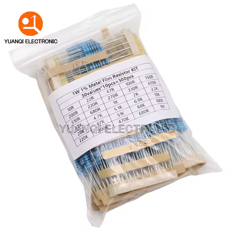Precision 0.5W Metal Film Resistor Kits 10R...1M Ω (30 Values 10 pieces ea)