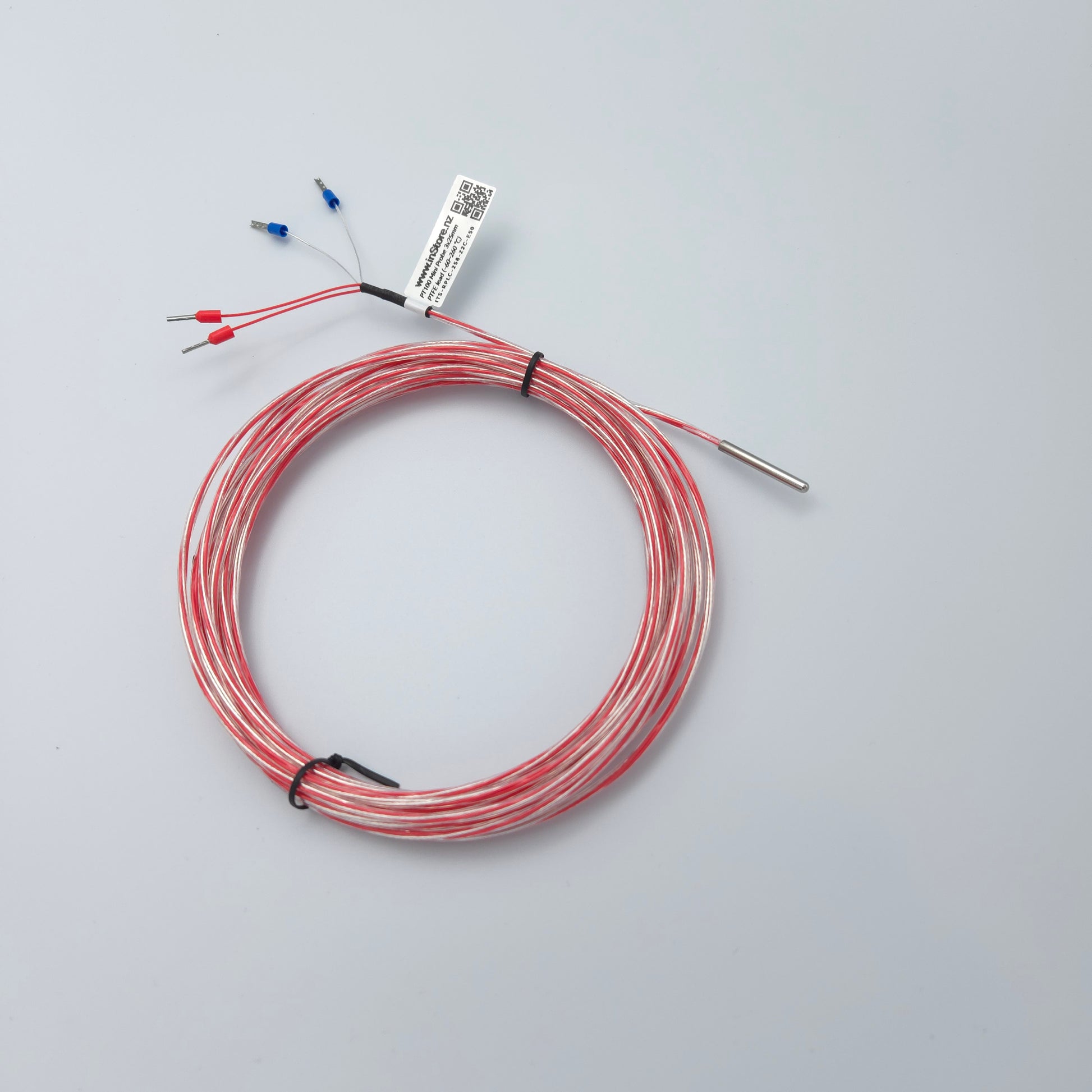 PT100 Miniature Probe 3x25mm with PTFE lead [-60...260°C]