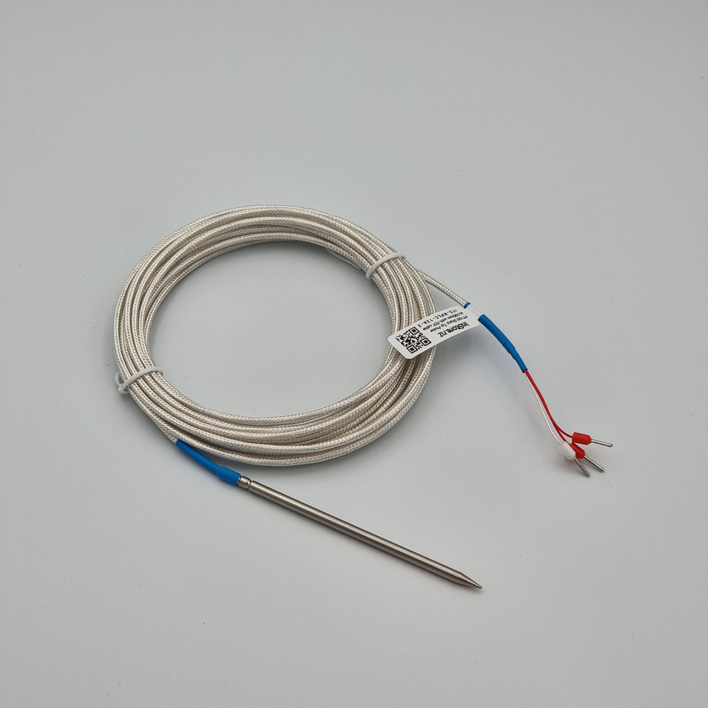 PT100 Sharp Tip Probe - 4x100mm with FEP cable [-50...200°C]