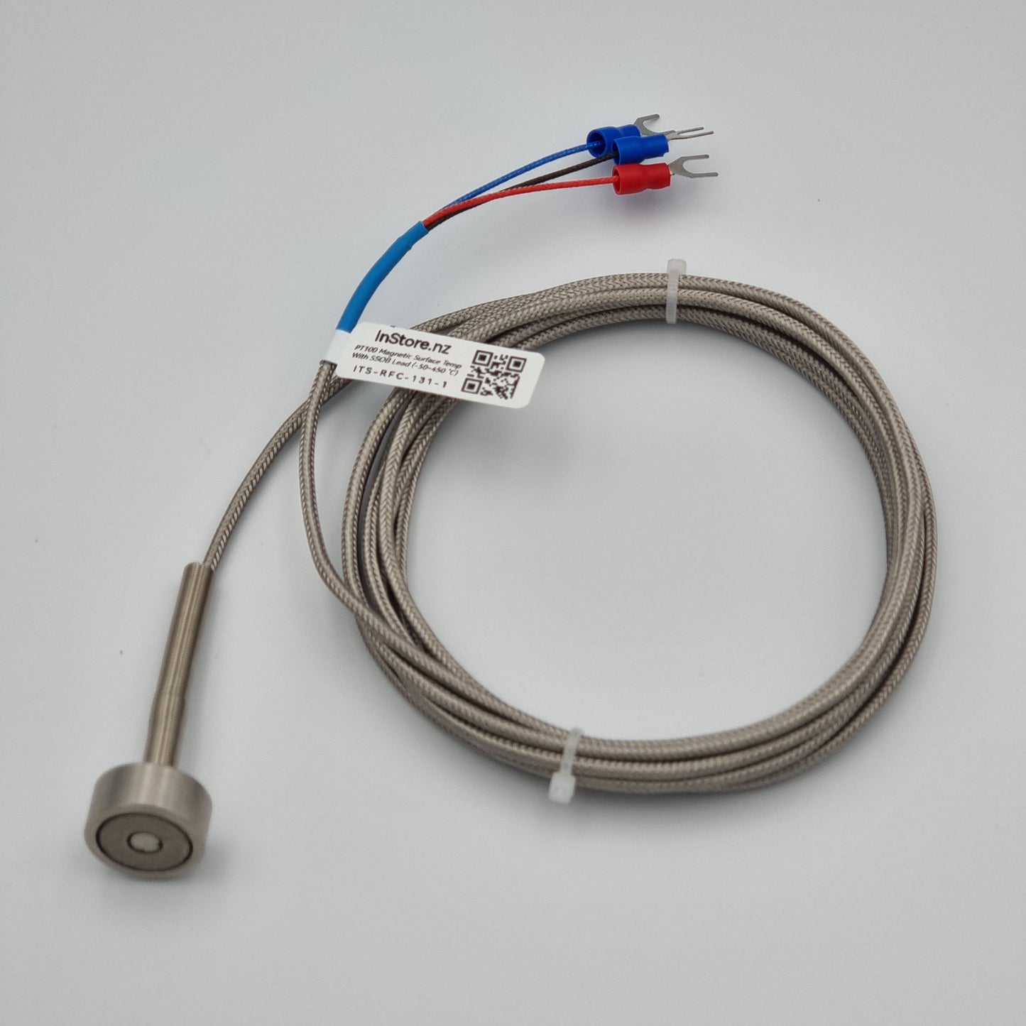PT100 Magnetic Surface Temperature Sensor with SSOB Lead [-50...450°C]
