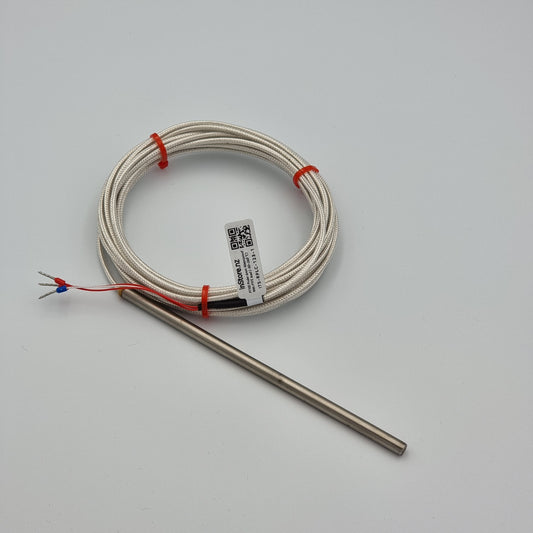 PT100 Probe 6mm Waterproof with PTFE lead [-50...260°C]