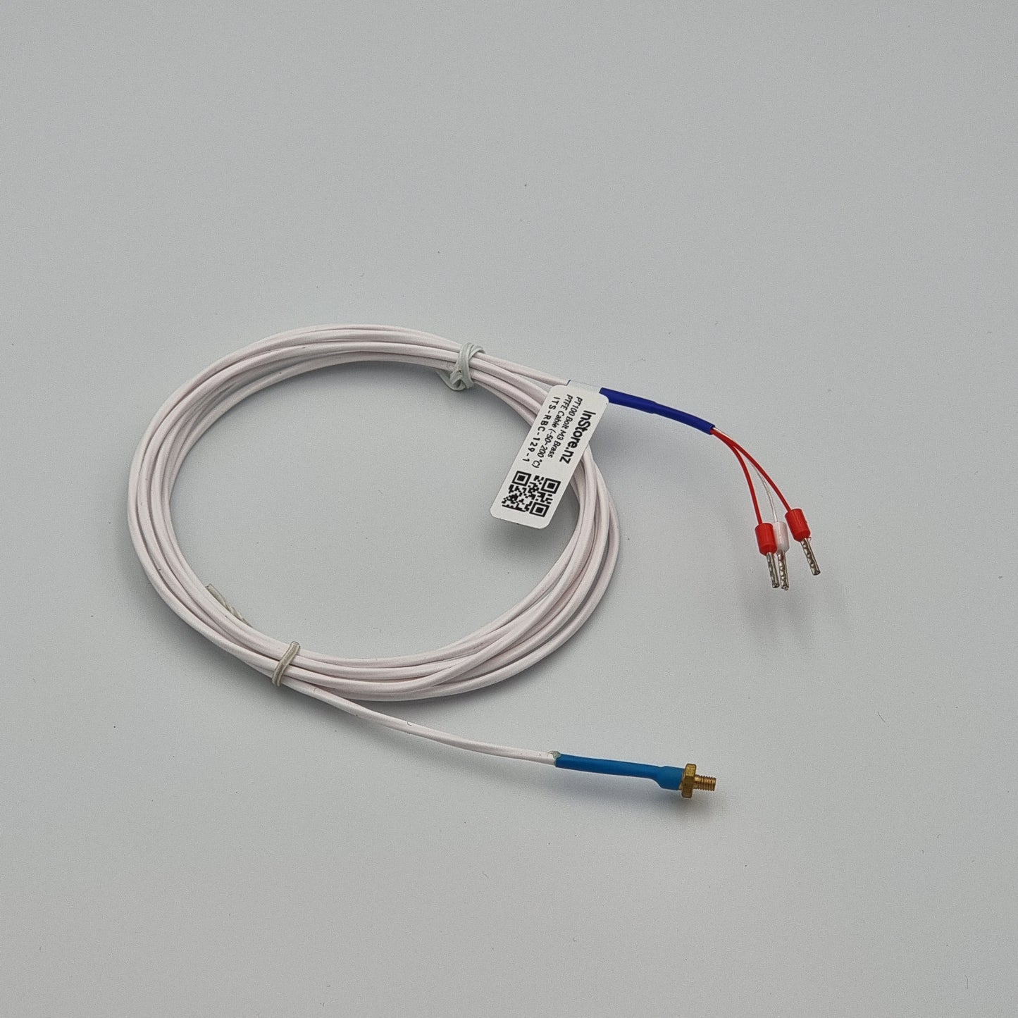 PT100 Bolt M3 Brass with PTFE Cable [-50...200°C]