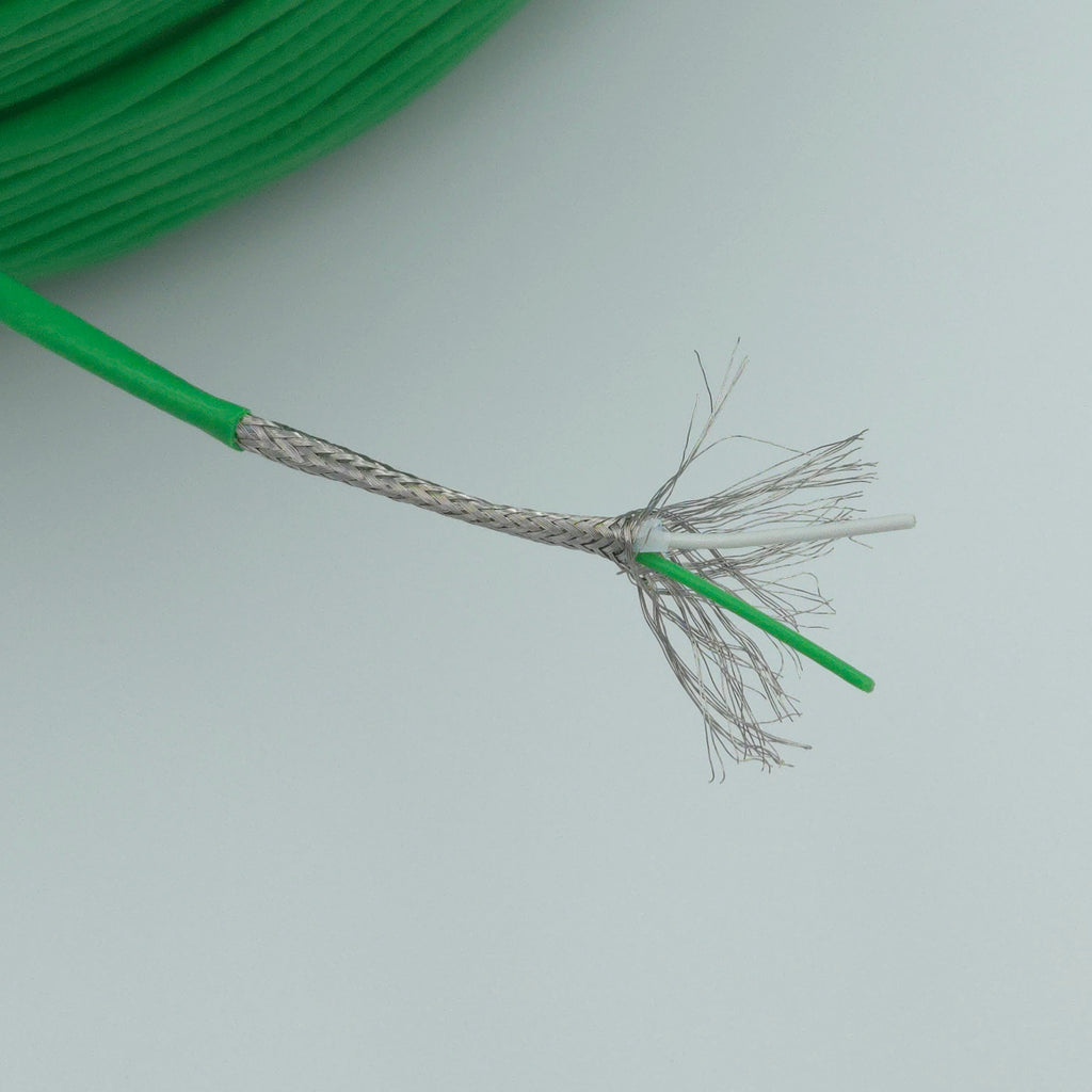 Thermocouple Type K Extension PTFE Cable with SS Underbraid