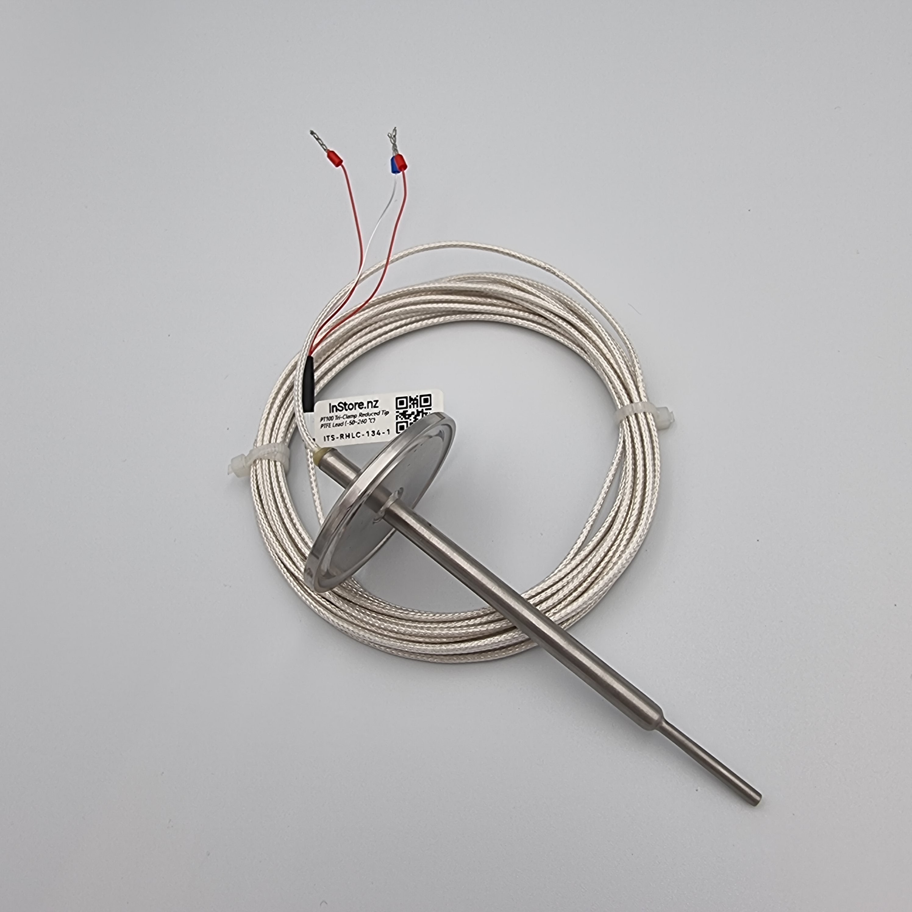 PT100 Tri-Clamp Reduced Tip with PTFE Lead [-50...260°C]